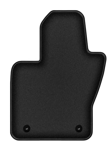 Tapis conducteur pour Jeep Compass II MP anti-usure talonnette caoutchoutée