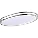 Nuvo Lighting Glamour Brushed Nickel 32-Inch LED Oval Flush Mount