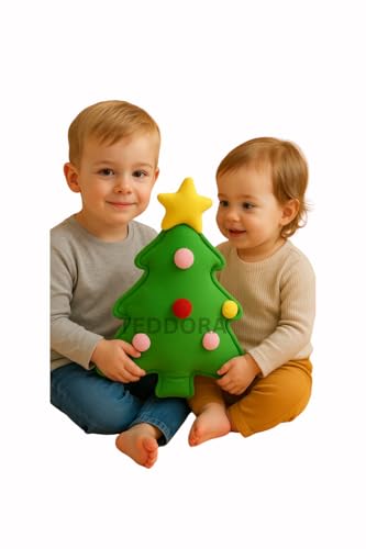 Image of Christmas Decoration Tree,Soft Toy for Girls Boys Kids,Green,Christmas Plush Stuffed Baby Teddy Gift Birthday, 30cm