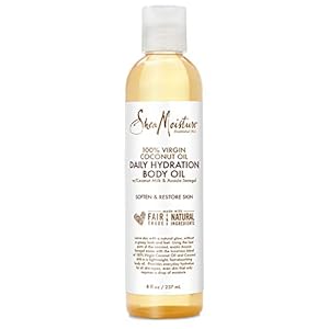 Shea Moisture 100% Virgin Coconut Oil Daily Hydration Body Oil by for Unisex – 8 oz Oil