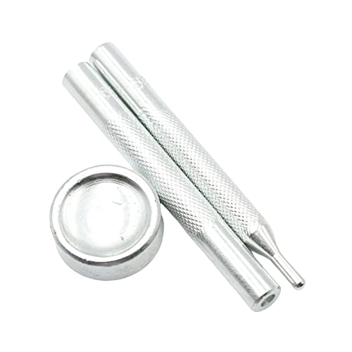 KUKU工房 バネホック打ち具 ホック打ち棒 万能打ち台 簡易タイプ 3点セット (10mm専用)の商品画像（Amazon）