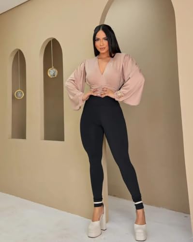 Calça Leg Legging Feminina Grossa Suplex Cintura Alta Moda Fitness Academia Crossfit Confortável (BR