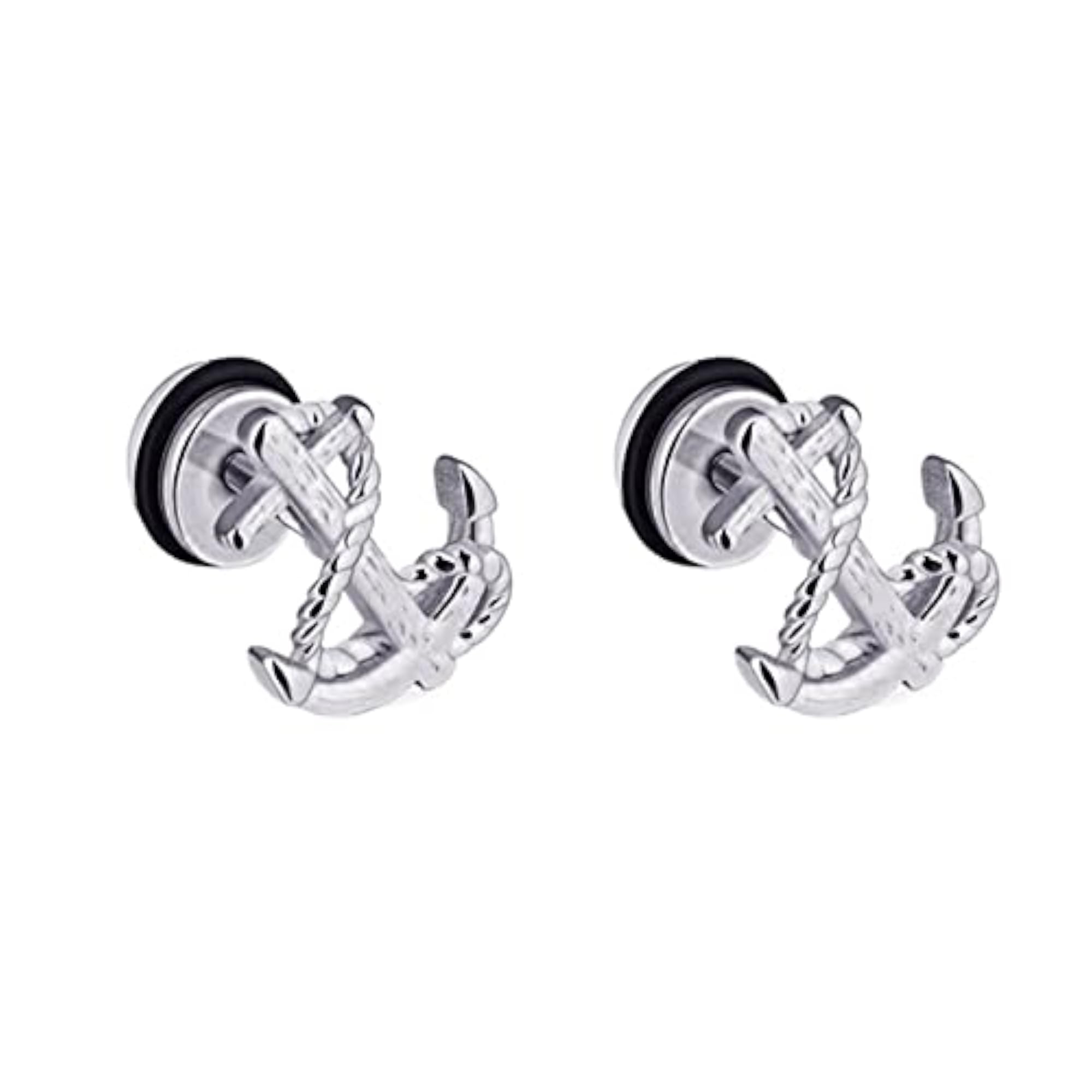 Punk Small Anchor Lug Stud Earring Backs Replacements