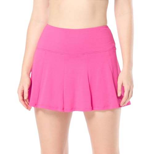 BEACH HOUSE Olivia High Waisted Resort Skort — Swim Tennis, Pickleball Skirt, Begonia Bloom, 8