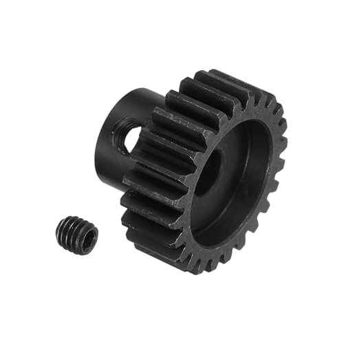 QUARKZMAN RC 32P Gehärtetes Ritzel 5mm Welle 24T Motorritzel Kohlenstoffstahl Für 1/10 RC Modellauto Boot Drohne