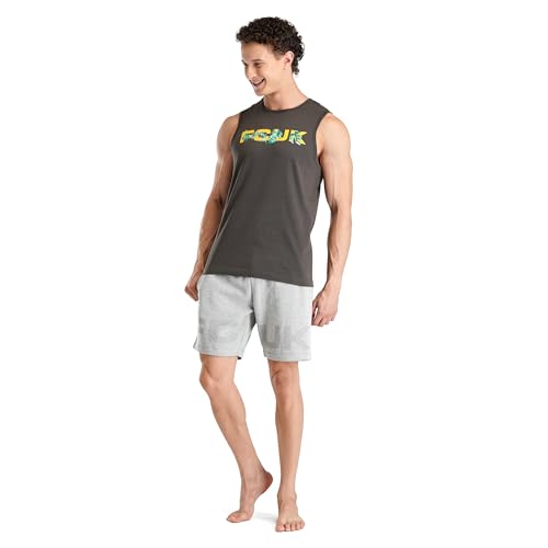 Image of FCUK Men's Solid Regular Fit Fashion Vest