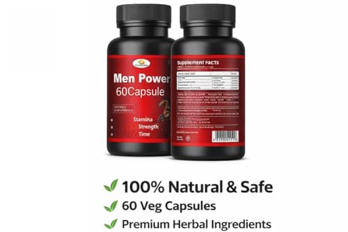 Image of Men Power Capsules for Men | Ayurvedic Inspired Formula | Daily Energy & Wellness Support | 120 Veg Capsules