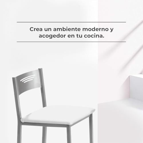 Tabourets haut de cuisine 60 cm blancs pour îlot central convivial