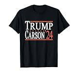 Trump Carson 2024 President Election Pro America US Flag T-Shirt