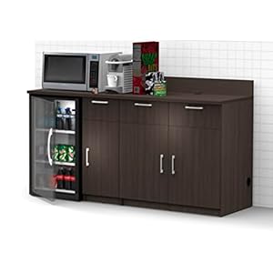 BREAKtime Coffee Break Lunch Room Furniture Buffet Model 4216 2 Piece Group Color Espresso – Factory Assembled (NOT RTA) Furniture Items ONLY.