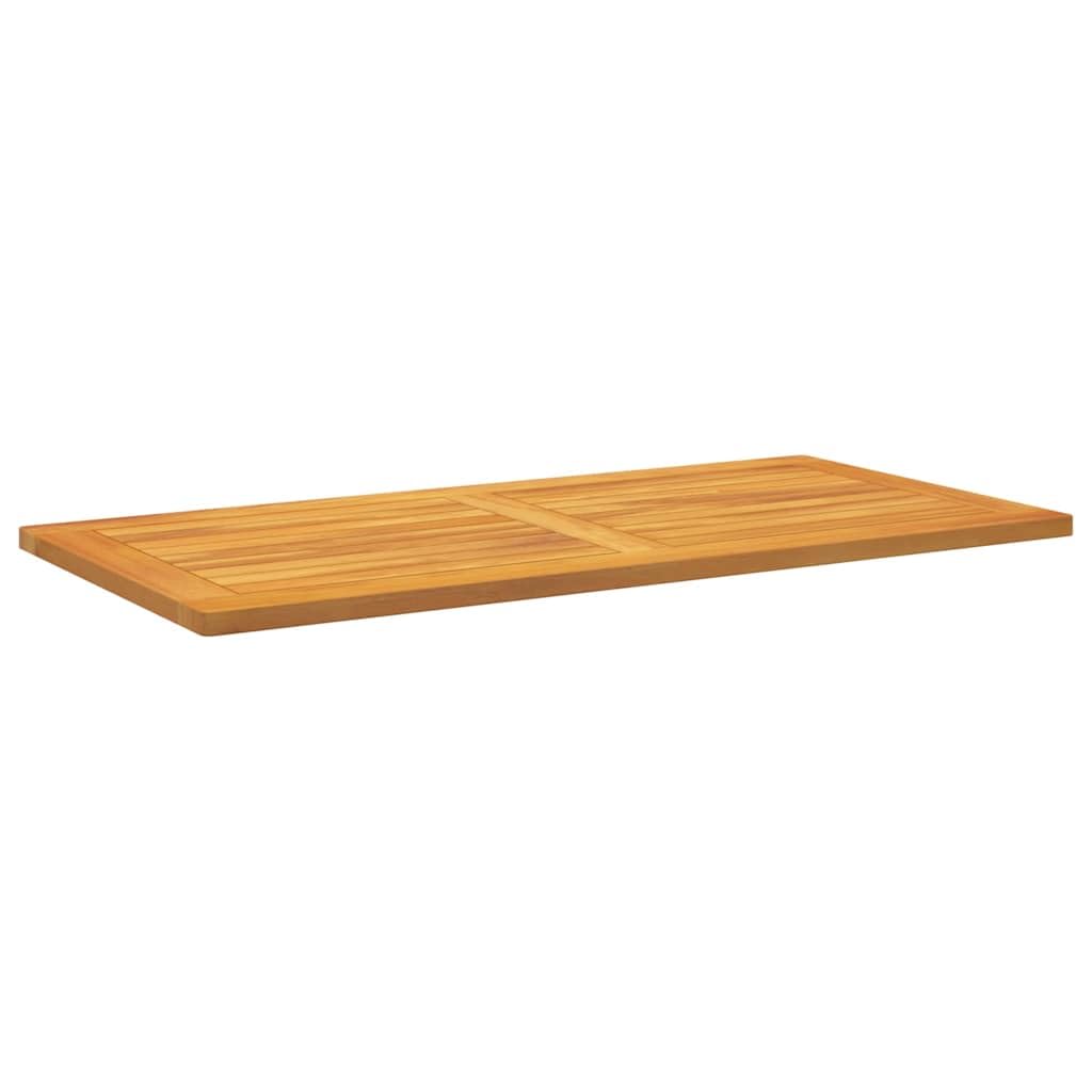 vidaXL Plateau de table Marron 100 x 50 x 2 cm Bois d'Acacia Massif, Table en bois d'acacia, surface lisse pour dîner, mobilier durable, design contemporain pour usage intérieur et extérieur, style la