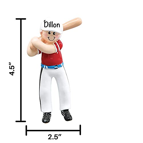 Baseball Ornaments 2022 - Personalized Baseball Boy Christmas Ornaments – Little League, T-Ball, High School, Travel, College Baseball Players, Coaches #TOP5