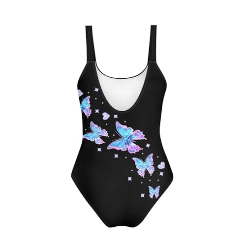 Image of YEXIATODO Kids One Piece Swimsuit for Teen Girls Womens Bathing Suit High Waist Bikini Set Girls Swimsuit for 7-18 Years Old