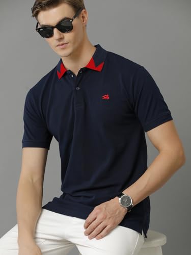 Image of ADRO Mens Polo T Shirt -100% Cotton Polo Tshirt for Men | Solid Polo T-Shirt Regular fit
