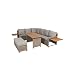 Produktbild Greemotion Rattan Lounge Set Verona-Loungemöbel mit Esstisch für Garten & Terrasse-Gartenmöbel aus Polyrattan Braun-Beige-Outdoor Loungeset mit Stauraum, 19,2 x 25 x 7,5 cm