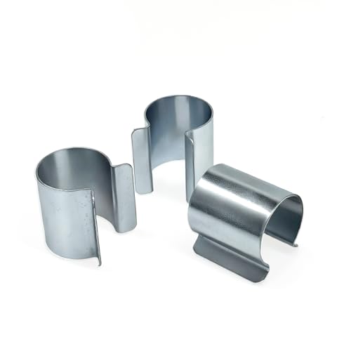Lot de 20 Clips Serre Tunnel Bache Dia 25mm Dia32 mm Metal Clips de Fixation Bache Serre Attache Serre Clips en Acier Galvanise (dia 25mm)