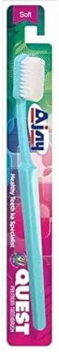 Ajay Quest Toothbrush, Soft VXI (Multicolor Toothbrush of 10)
