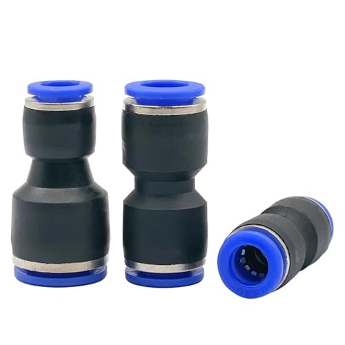 Raccord pneumatique droit PU PG 6mm vers 10mm pour tube air