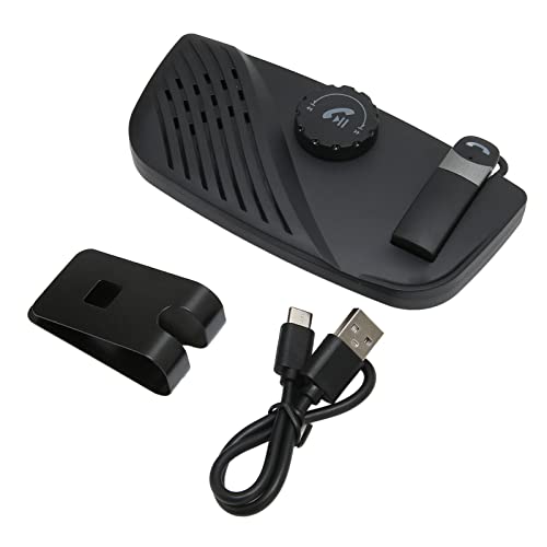 Bluetoothサンバイザーカースピーカーフォン、EDRノイズリダクションBluetoothカースピーカー、携帯電話用ハンズフリーBluetooth 5.0カーキット、ワイヤレス車内ハンズフリースピーカー、バイザークリップ付き
