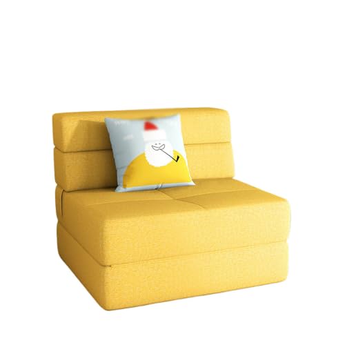 KIBONCY Bloque De Sofá De Piso Plegable Tapizado De Tela, Estera De Descanso Convertible Segmentada, Pieza De Descanso Multiusos For Relajación En La Sala De Estar(B,100cm)