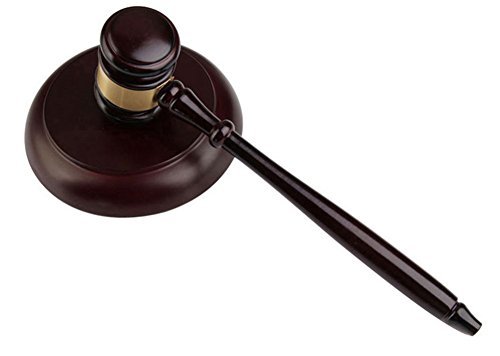 Wood Gavel and Round Block Set Handcrafted Wood Hammer with Block for Lawyer Judge,Auction Sale#15-PMC