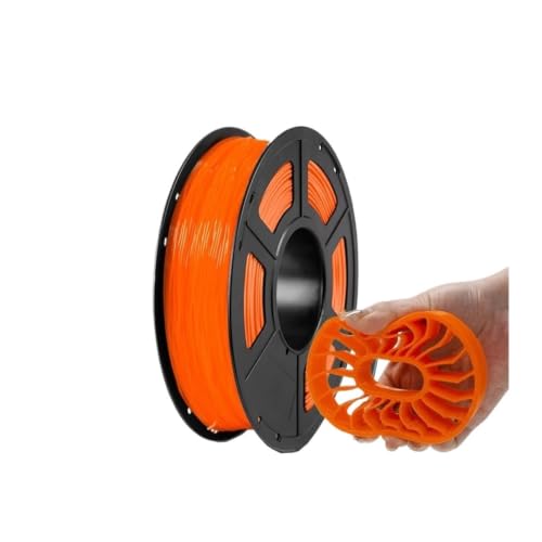 Orange TPU Filament, Flexible Soft 3D Printer Filament Spool(Orange 500g)
