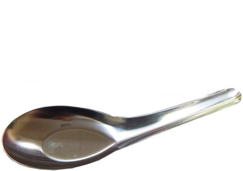 Pack of 12 Asian Stainless Steel Rice Soup Spoon