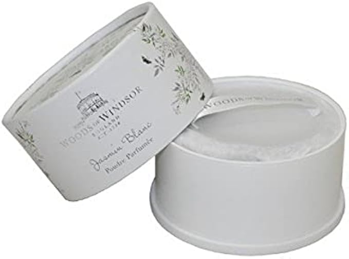Woods of Windsor White Jasmine Body Dusting Powder with Puff for Women, 3.5 Ounce, 3.5 Ounce (Pack of 1) (K74739-bf)
