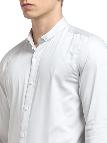 Image of Jack & Jones Men Cotton Slim Fit Opaque Casual Shirt