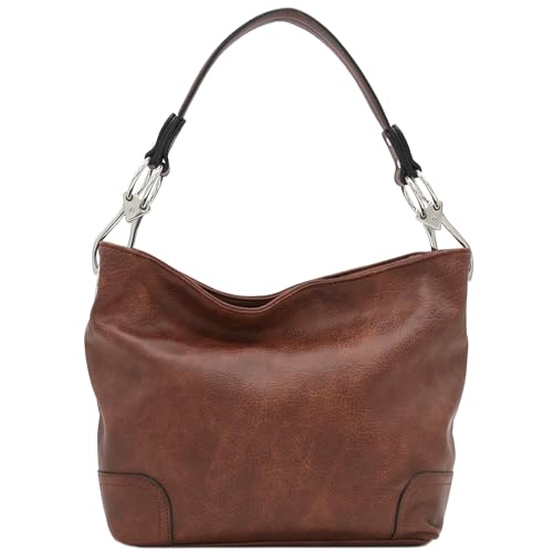 Image of Hobo Shoulder Bag with Big Snap Hook Hardware