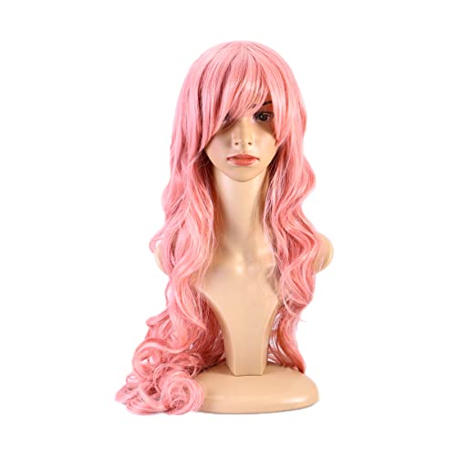 80 Peruca De Cabelo Cosplay Peruca Crespa Peruca De Renda Vermelha Perucas De Cabelo Ondulado Com Fr