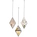 yshengood Set of 3 PCS Small Wall Mirror Silver Home Decor Mirror,Hanging Glass Mirror for Living Room and Bedroom