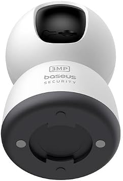 Baseus Security P1 Lite Indoor 2K 3MP Wi-Fi Security Camera AI Detection, 8x Zoom, Alexa and Google compatible