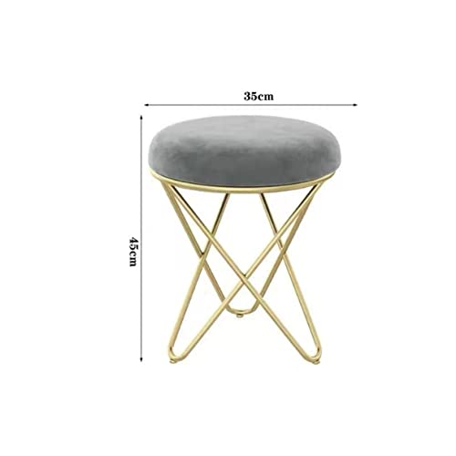 Asiento de maquillaje gris y taburetes de jardín estables 4