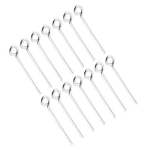 Homoyoyo Stainless Steel Open Eye Pins 200pcs for DIY Jewelry Jewelry Making Accessories