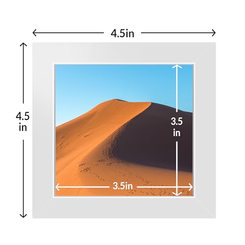 Image of LaVie Home 4x4 Picture Frame White Set of 10, Display 4 x 4 Picture, Photo Frame Collage for Wall Gallery or Table Deco, Hanging or Tabletop Display