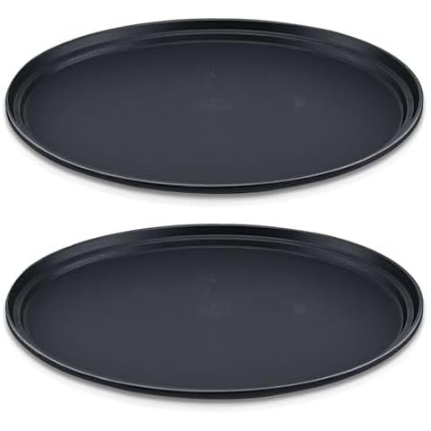 Isohit 2 Pcs 24" x 29" Oval Serving Trays Cover