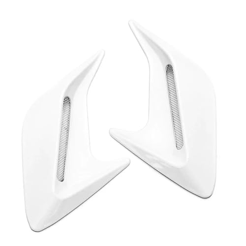 Persiennes de fenêtre latérale WG04 blanches style sport automobile