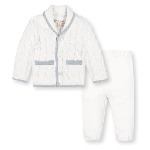 Image of Hope & Henry Baby Faux Fur Hooded Sweater Set