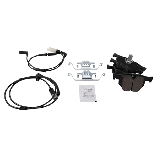 Image of TRQ Rear Brake Pad and Rotor Set Ceramic Compatible with 2009 BMW X6