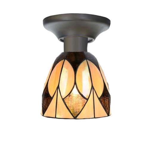Plafonnier Tiffany Parabola Small plafonnier art déco vitrail 30cm