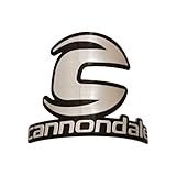 Gepinke バイク バッジ ソフト アルミニウム合金 デカール ステッカー MTB BMX 折りたたみ自転車 フロント フレーム サイクリング アクセサリー エンブレム チューブ DIY (キャノンデール.(レター))