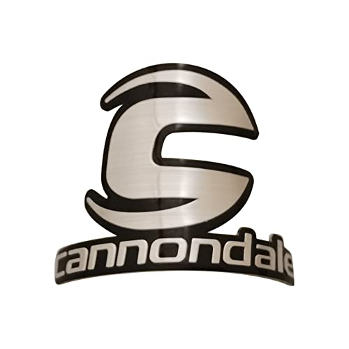 Gepinke Bike Badge Soft Aluminum Alloy Decals Stickers for MTB BMX Folding Bicycle Front Frame Cycling Accessories Emblem Tube DIY (Cannon-Dale.(Letter))