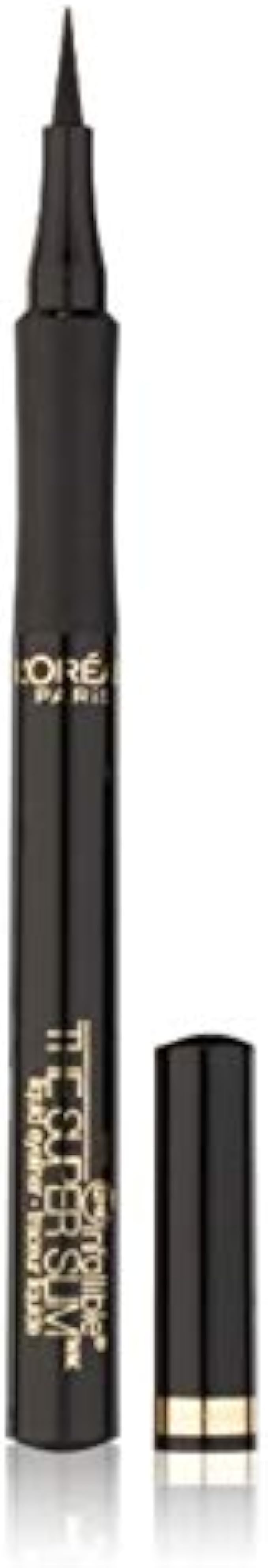 L'Oreal Paris Makeup Infallible Super Slim Long-Lasting Liquid Eyeliner, Ultra-Fine Felt Tip, Quick Drying Formula, Glides on Smoothly, Black, Pack of 1
