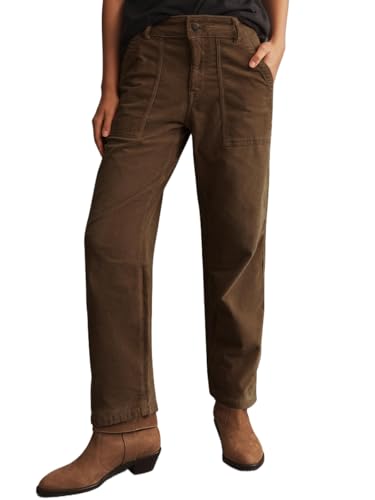 Women's Vintage Corduroy Pants Low Rise Straight Leg Baggy Barrel Jeans Patch Pocket Pants Trouser