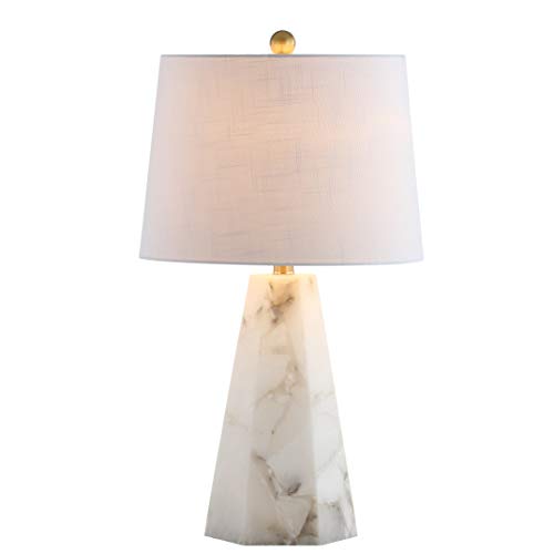 Jonathan Y JYL6205A Xio 25.5 Inch Alabaster Led Table Lamp Contemporary Transitional Bedside Desk Nightstand Lamp cover