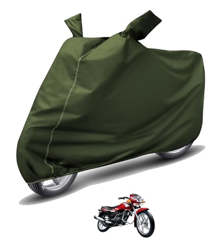 Image of Auto Hub Waterproof Bike Cover Compatible with TVS Star Sport Dustproof, UV Protection Two Wheeler Bike Star Sport Cover - Green