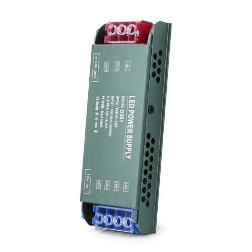 Image of QNNP LED Driver 100 Watts 12V Low Voltage Transformer Power Supply Transformer Adapter AC 100V -265V to 12V DC, LED Power Supply for Indoor Lighting