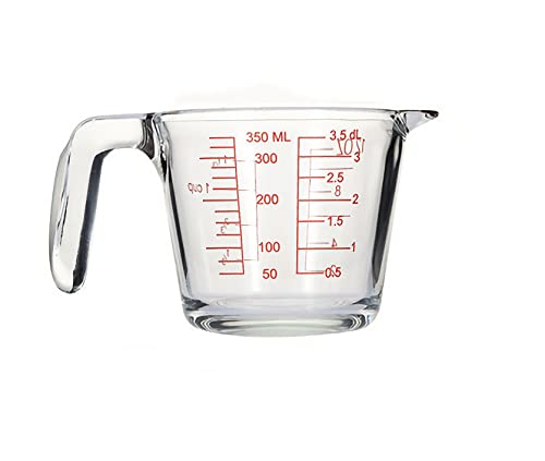 Glass Measuring Cups Set,BPA-Free Premium Heat Resistant Borosilicate Glass Measuring Cups with Handle, Precise Measurement Dl, Cups,OZ & Ml Scale Microwave & Freezer Safe