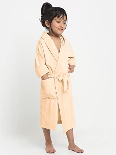 Image of CREEVA Cozy Hooded Bathrobe for Kids - Lightweight, Quick-Dry, and Perfect for Daily Use